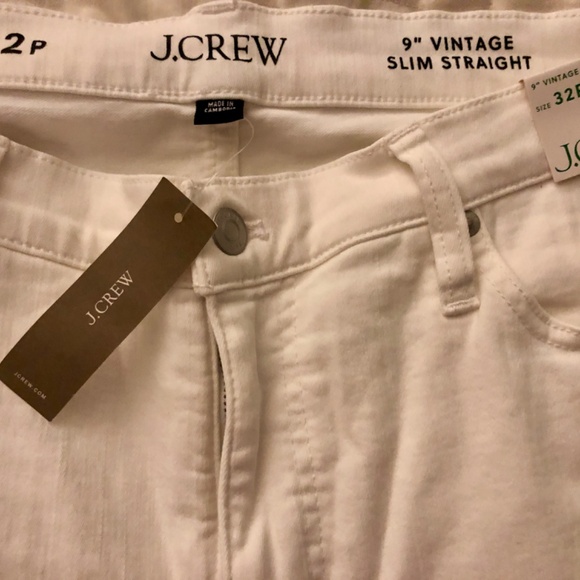 NEW Petite vintage slim-straight jean in white wash Sz 32P - Picture 5 of 5